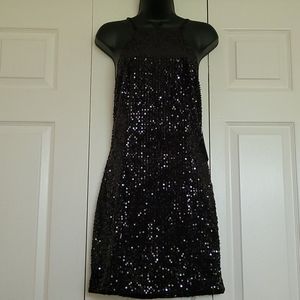 🎉💜HOST PICK💜🎉Express Black Sequin Dress S